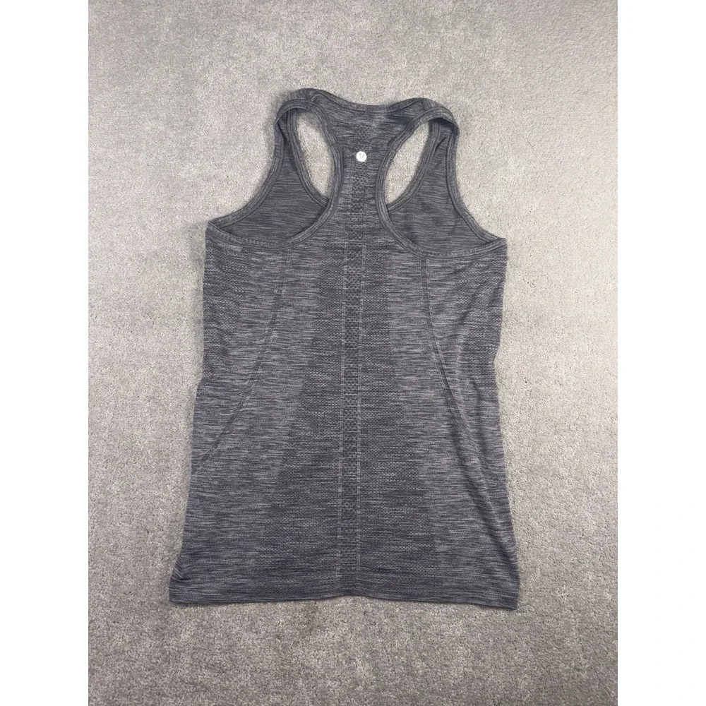 Lululemon Swiftly Tech Tank Top Womens 6 Gray Swift Stride Crush Distance Run